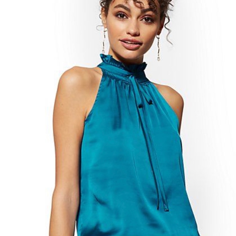 NY & Co Halter Blouse (RED)